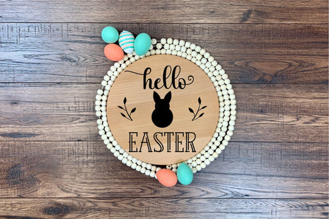 Hello Easter - Farmhouse Easter Sign SVG SVG CraftLabSVG 