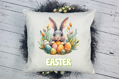 Hello Easter PNG Sublimation Design Sublimation CraftLabSVG 