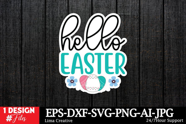 Hello Easter Sticker SVG SVG Insomnia Std 