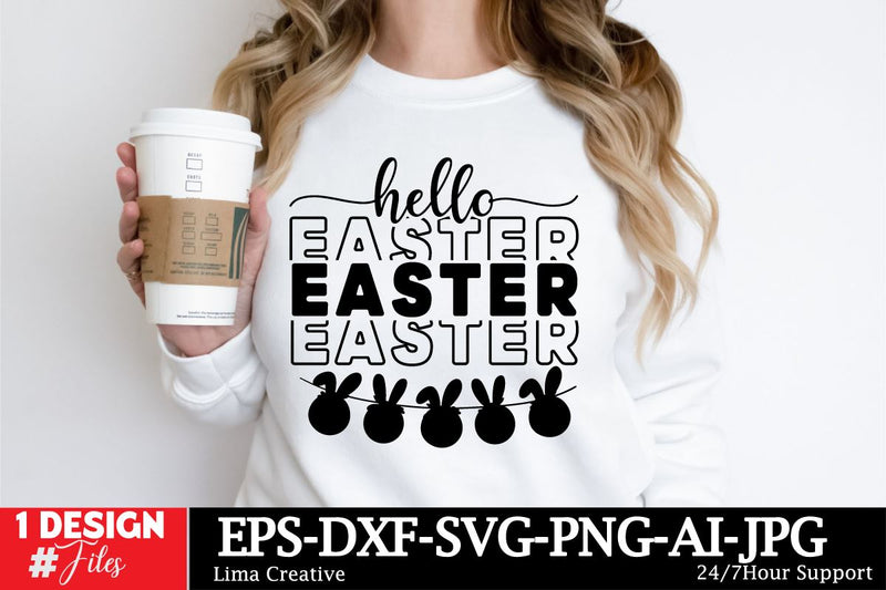 Hello Easter SVG Cut File SVG Insomnia Std 