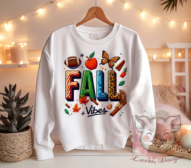 Hello Fall, Fall Vibes, Pumpkin PNG, Autumn Decor, Fall Clipart, Digital Download, Sublimation Design, Harvest Art Sublimation Lara' s Designs 