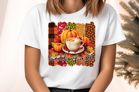 Hello fall PNG Design Sublimation Designangry 