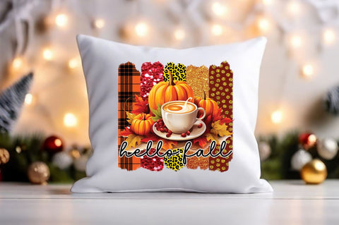 Hello fall PNG Design Sublimation Designangry 