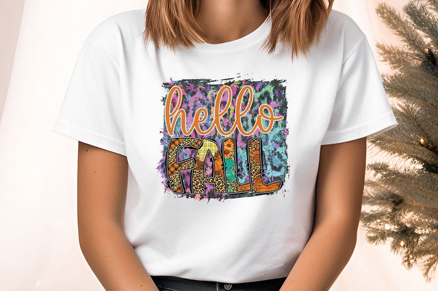 Hello fall PNG Design Sublimation Designangry 