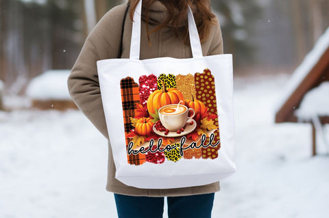 Hello fall PNG Design Sublimation Designangry 