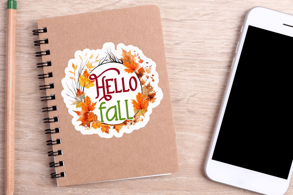 Hello Fall Sticker Gif Hello fall Sticker Design - So Fontsy