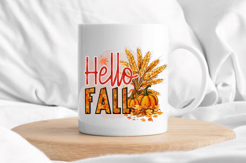Hello fall Sublimation Design Sublimation Regulrcrative 