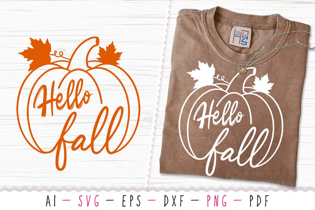 Hello Fall SVG, Autumn SVG, Thanksgiving SVG SVG SVG Studio 