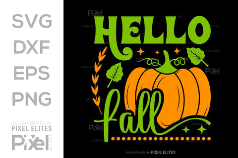 Hello Fall SVG Thanksgiving Bundle Happy Autumn Hello Fall Thanksgiving Quote PET 00922 SVG ETC Craft 