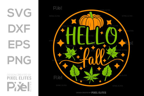 Hello Fall SVG Thanksgiving Bundle Happy Autumn Hello Fall Thanksgiving Quote PET 00922 SVG ETC Craft 