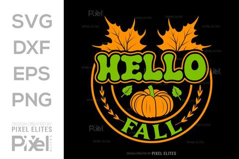 Hello Fall SVG Thanksgiving Bundle Happy Autumn Hello Fall Thanksgiving Quote PET 00922 SVG ETC Craft 