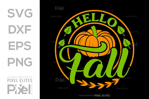 Hello Fall SVG Thanksgiving Bundle Happy Autumn Hello Fall Thanksgiving Quote PET 00922 SVG ETC Craft 