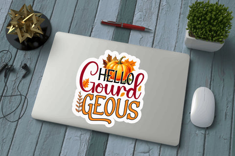Hello gourd geous Sticker Design Sublimation Regulrcrative 