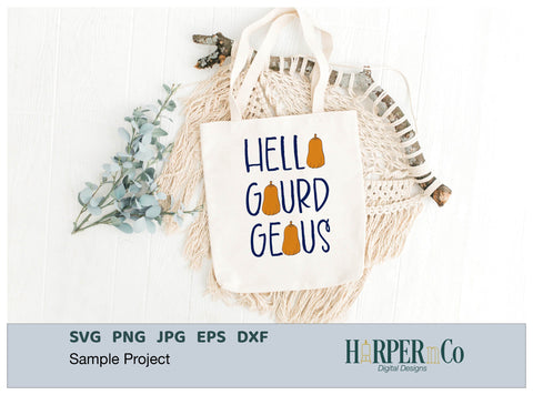 Hello Gourd Geous SVG PNG Cut EPS File SVG HarperNCo 