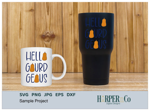 Hello Gourd Geous SVG PNG Cut EPS File SVG HarperNCo 