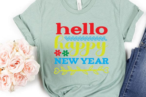 hello happy new year SVG Angelina750 