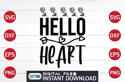 Hello Heart svg SVG designer krishna 