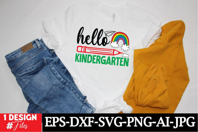 Hello Kindergarten SVG Cut Filr, Back To School SVG Design SVG Insomnia Std 
