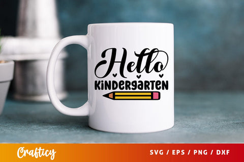 Hello kindergarten T shirt SVG Design SVG Designangry 