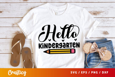 Hello kindergarten T shirt SVG Design SVG Designangry 