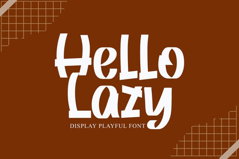 Hello Lazy Font Afandi Studio 