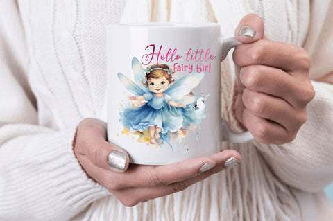 Hello little fairy girl Sublimation Design Sublimation Regulrcrative 