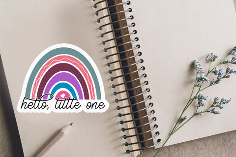 Hello little one Sticker Design Sublimation Regulrcrative 