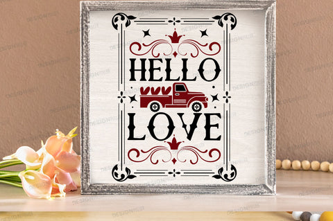 Hello love Svg Design SVG Regulrcrative 