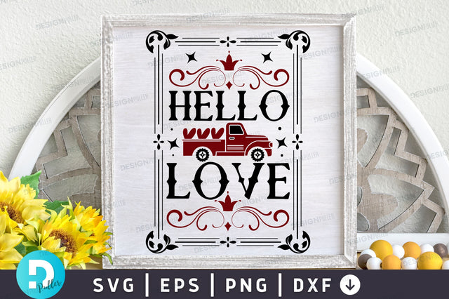 Hello love Svg Design SVG Regulrcrative 
