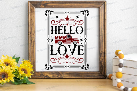 Hello love Svg Design SVG Regulrcrative 