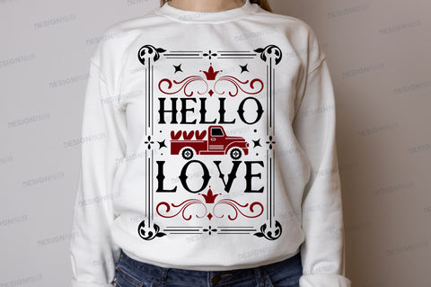 Hello love Svg Design SVG Regulrcrative 