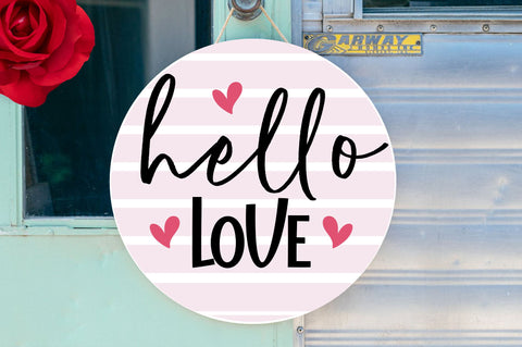 Hello love Svg Design SVG Regulrcrative 