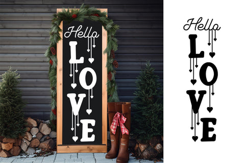Hello Love | Valentines Day Porch Sign SVG CraftLabSVG 