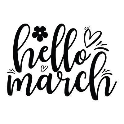 Hello march SVG Design SVG Designangry 