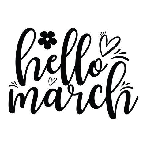 Hello march SVG Design SVG Designangry 