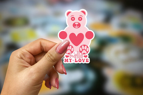 Hello My Love | Valentines Stickers Sublimation CraftLabSVG 