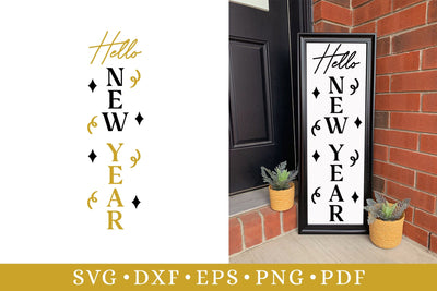 Hello New Year Porch Sign SVG SVG CraftLabSVG 
