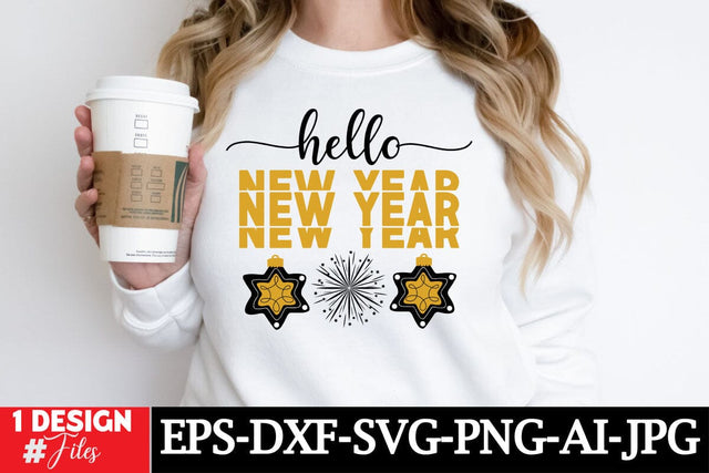 Hello New Year SVG Cut File SVG Insomnia Std 