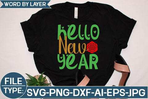 Hello New Year SVG Cut File SVG Studio Innate 