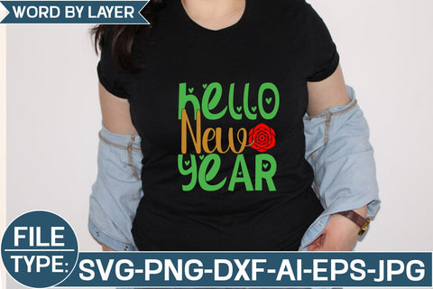 Hello New Year SVG Cut File SVG Studio Innate 
