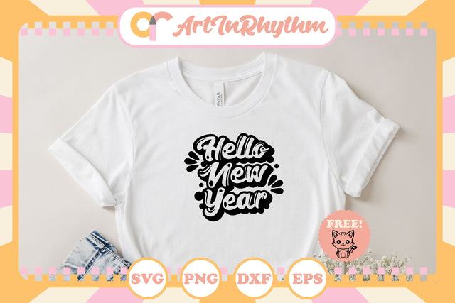 Hello New Year svg SVG Artinrhythm shop 