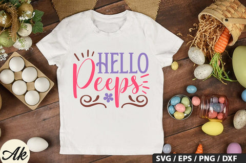 Hello peeps SVG And Sticker PNG Design SVG akazaddesign 