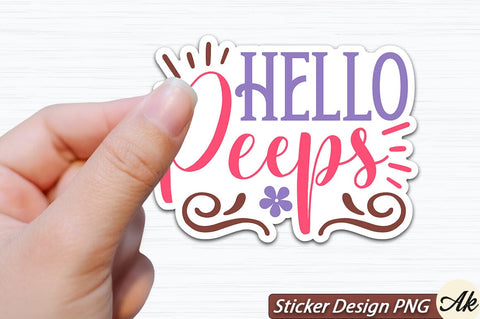 Hello peeps SVG And Sticker PNG Design SVG akazaddesign 