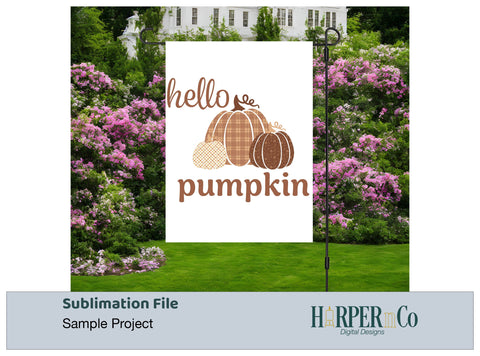 Hello Pumpkin 1 SVG PNG Cut EPS File SVG HarperNCo 