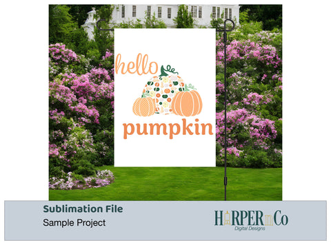 Hello Pumpkin 10 SVG PNG Cut EPS File SVG HarperNCo 