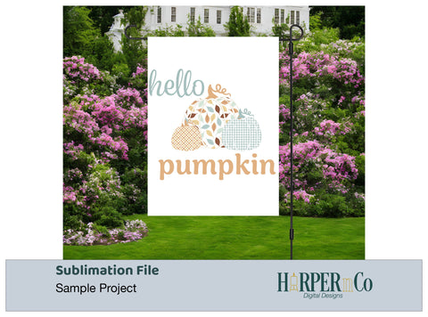 Hello Pumpkin 2 SVG PNG Cut EPS File SVG HarperNCo 