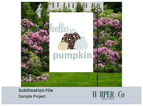Hello Pumpkin 3 SVG PNG Cut EPS File SVG HarperNCo 
