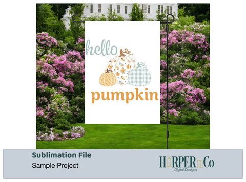 Hello Pumpkin 4 SVG PNG Cut EPS File SVG HarperNCo 
