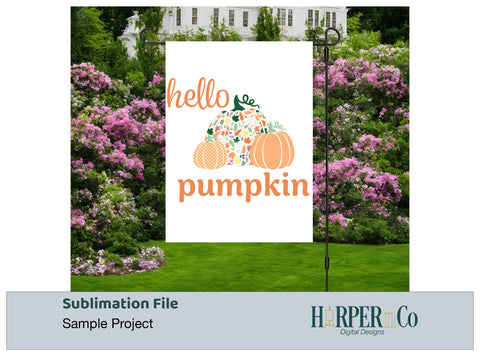 Hello Pumpkin 5 SVG PNG Cut EPS File SVG HarperNCo 