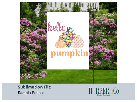 Hello Pumpkin 6 SVG PNG Cut EPS File SVG HarperNCo 